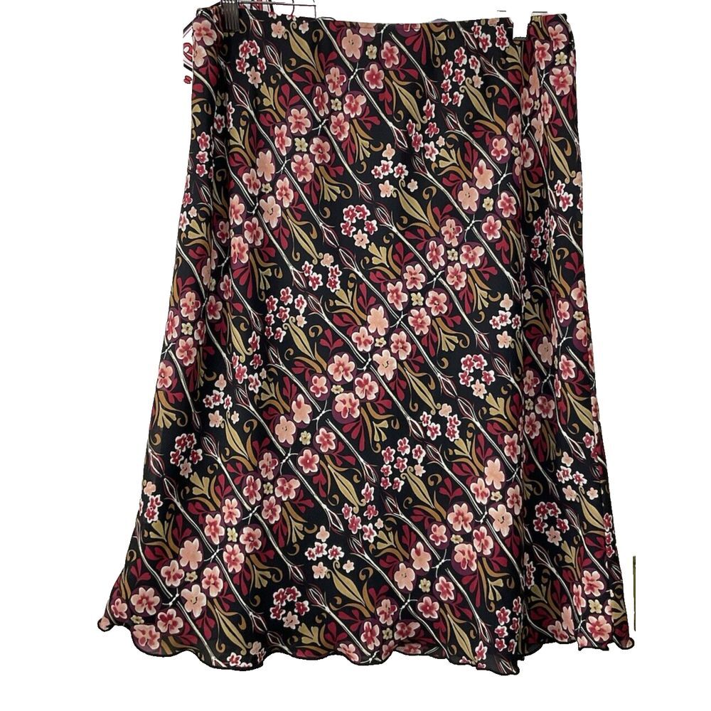 Womens Floral Skirt Size‎ 14 Cottagecore Fairy Coquette Princess Flowy Feminine
